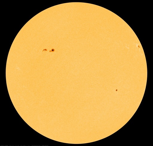 Credit NASA SDO. Solar HMI Intensitygram - Flattened.
